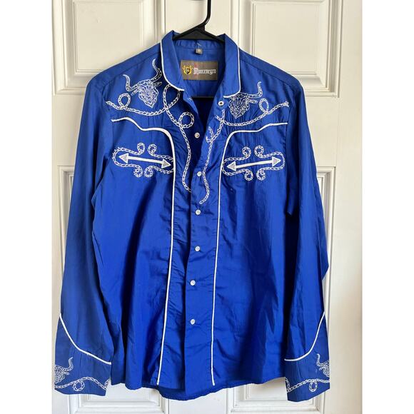 Western cowboy button down shirt - Montenegro - size Small - Picture 1 of 4